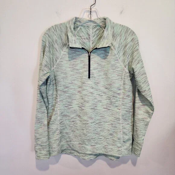 T by Talbots Space Dyed Half Zip, Size MP, EUC - Picture 2 of 6